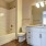 bathroom with a large mirror